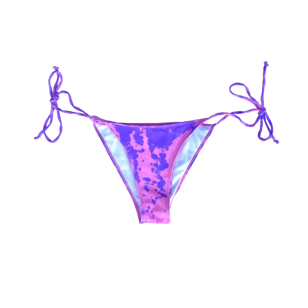 Purple Color Changing String Tie Bikini Bottoms - Bahama Bottoms
